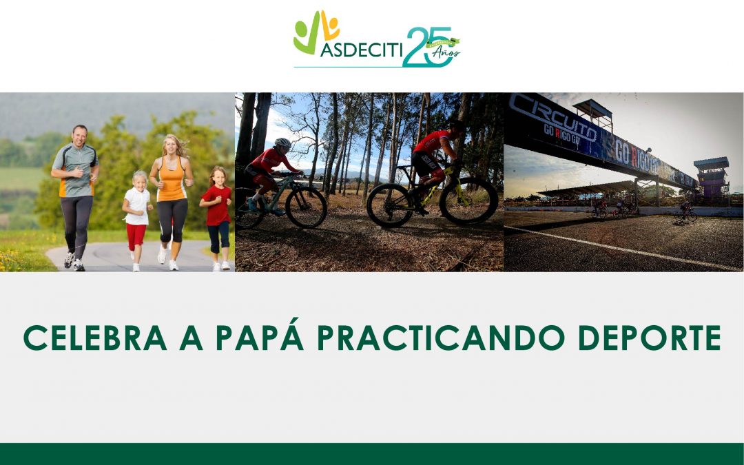 Celebra a papá practicando deporte