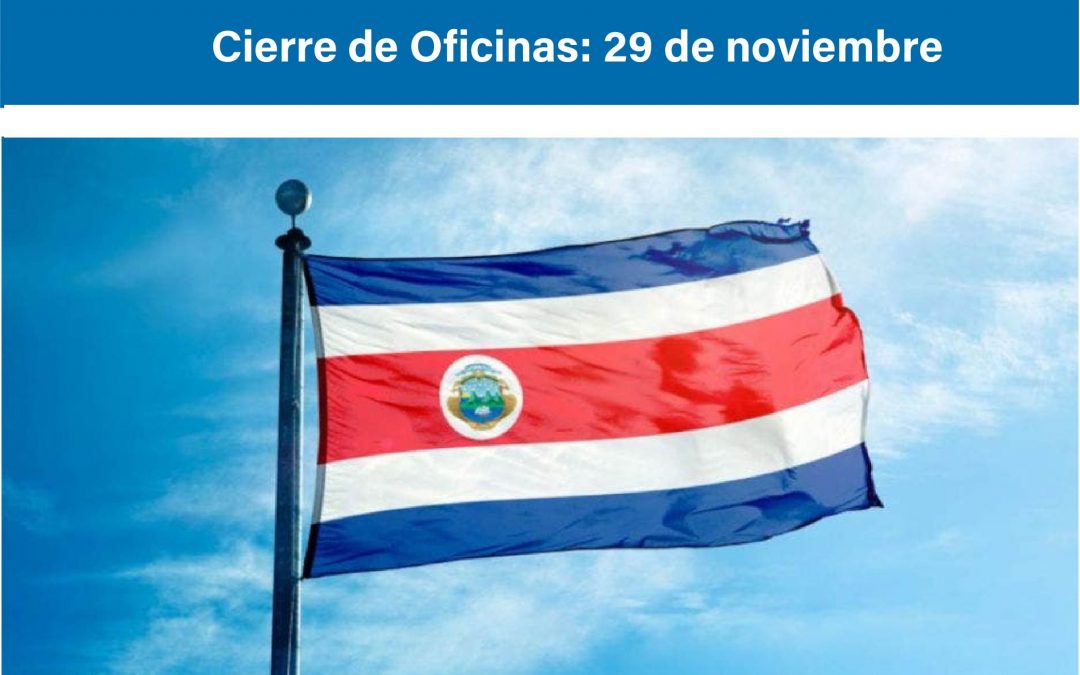 Cierre de oficinas: 29 de noviembre