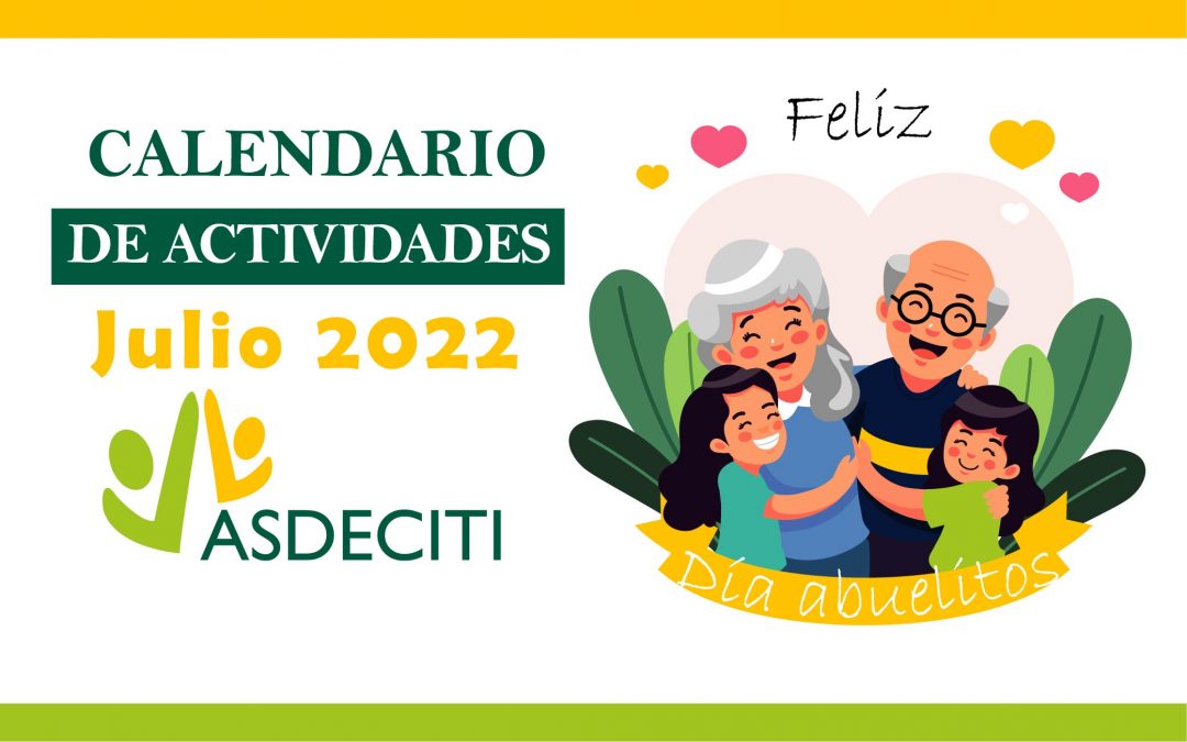Calendario de Actividades Julio 2022