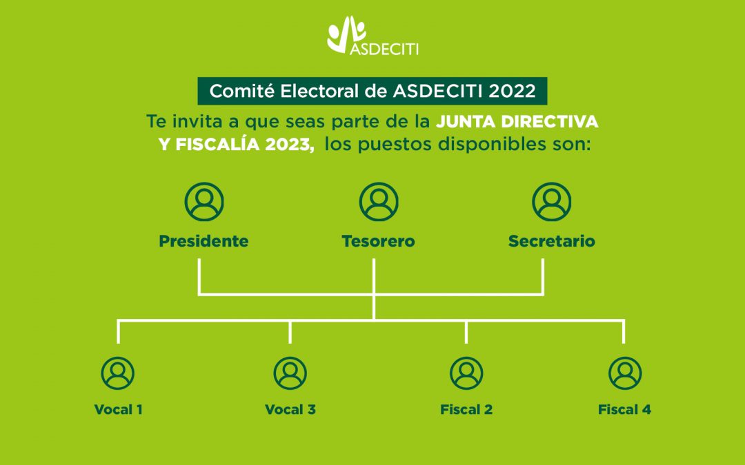 Sé parte de la Junta Directiva y Fiscalía  2023